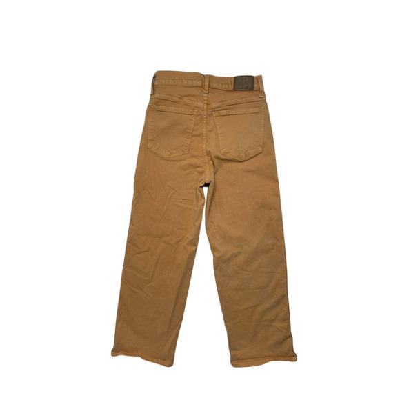 MADEWELL The Perfect Vintage Wide-Leg Crop Jean in Sand Orange Size 27 Womens - Picture 2 of 9